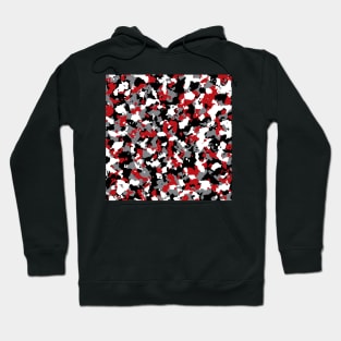 Red and black white Camouflage Hoodie